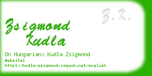 zsigmond kudla business card